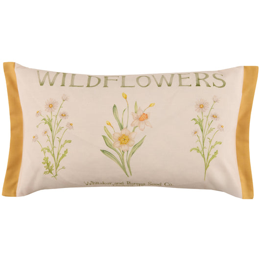 Almohadón de Exterior Estampado de Flores Silvestre