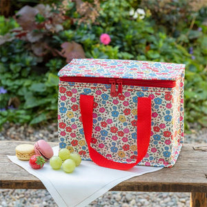 Bolsa térmica de almuerzo diseño florecillas
