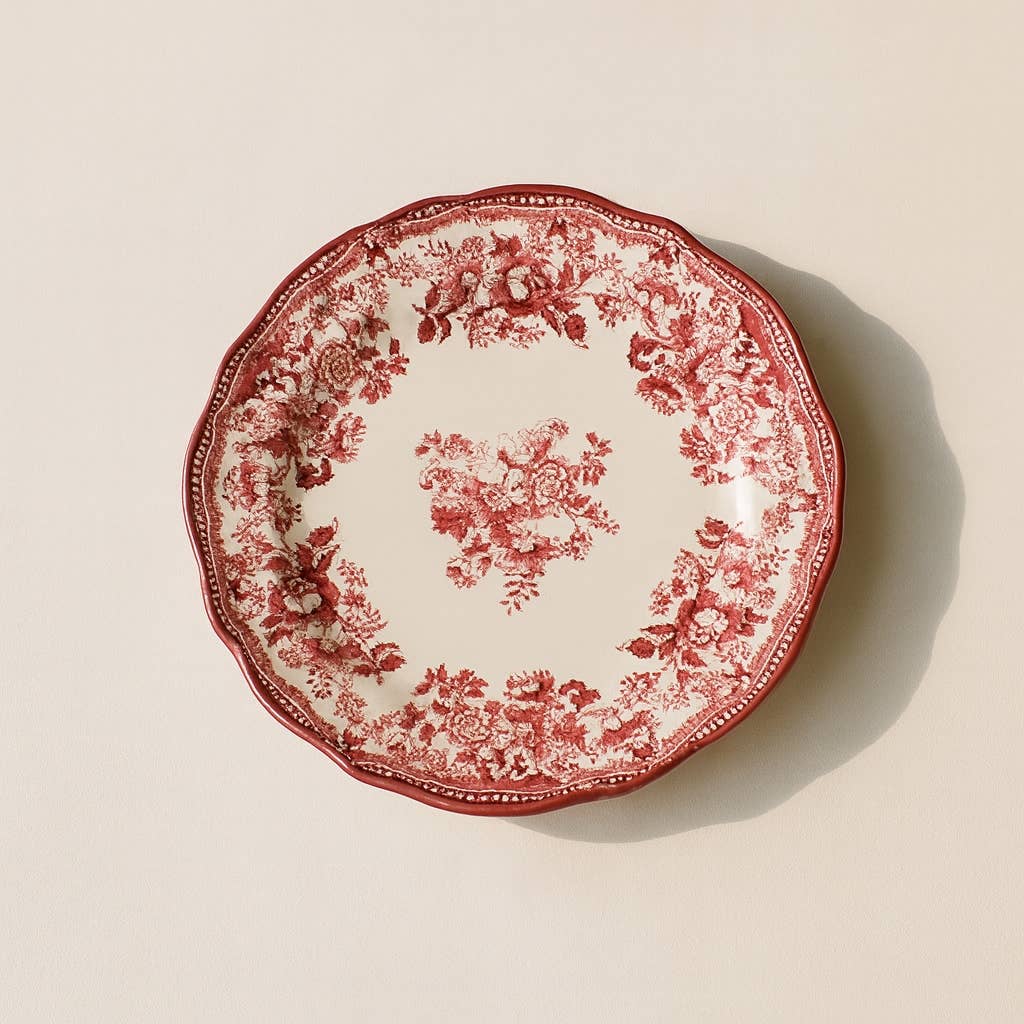 Plato de postre de porcelana diseño Faustine