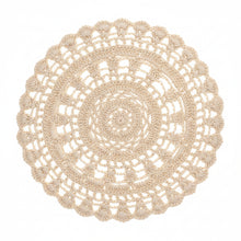 Cargar imagen en el visor de la galería, Individual de crochet en beige