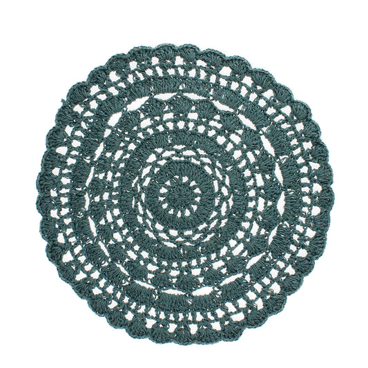 Individual de crochet en verde