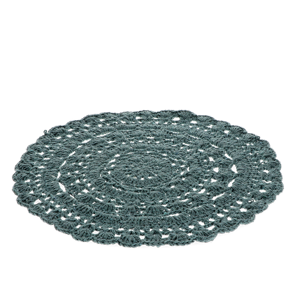 Individual de crochet en verde