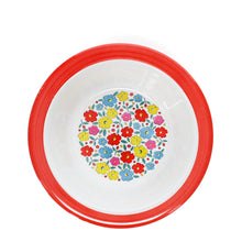 Cargar imagen en el visor de la galería, Platito hondo de melamina diseño florecillas