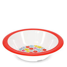 Cargar imagen en el visor de la galería, Platito hondo de melamina diseño florecillas