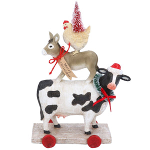 Adorno de figura de granja