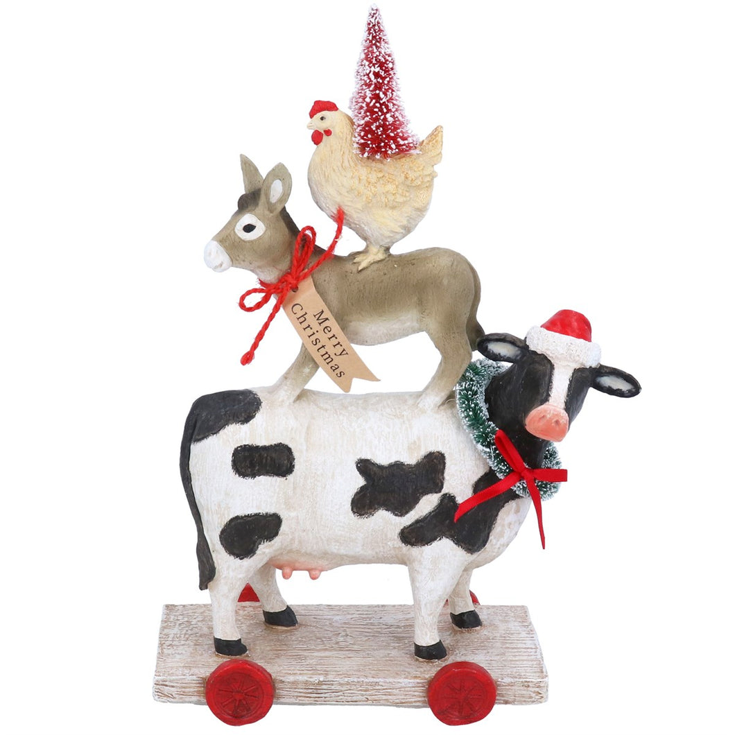 Adorno de figura de granja