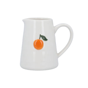 Mini jarra de cerámica con diseño naranja