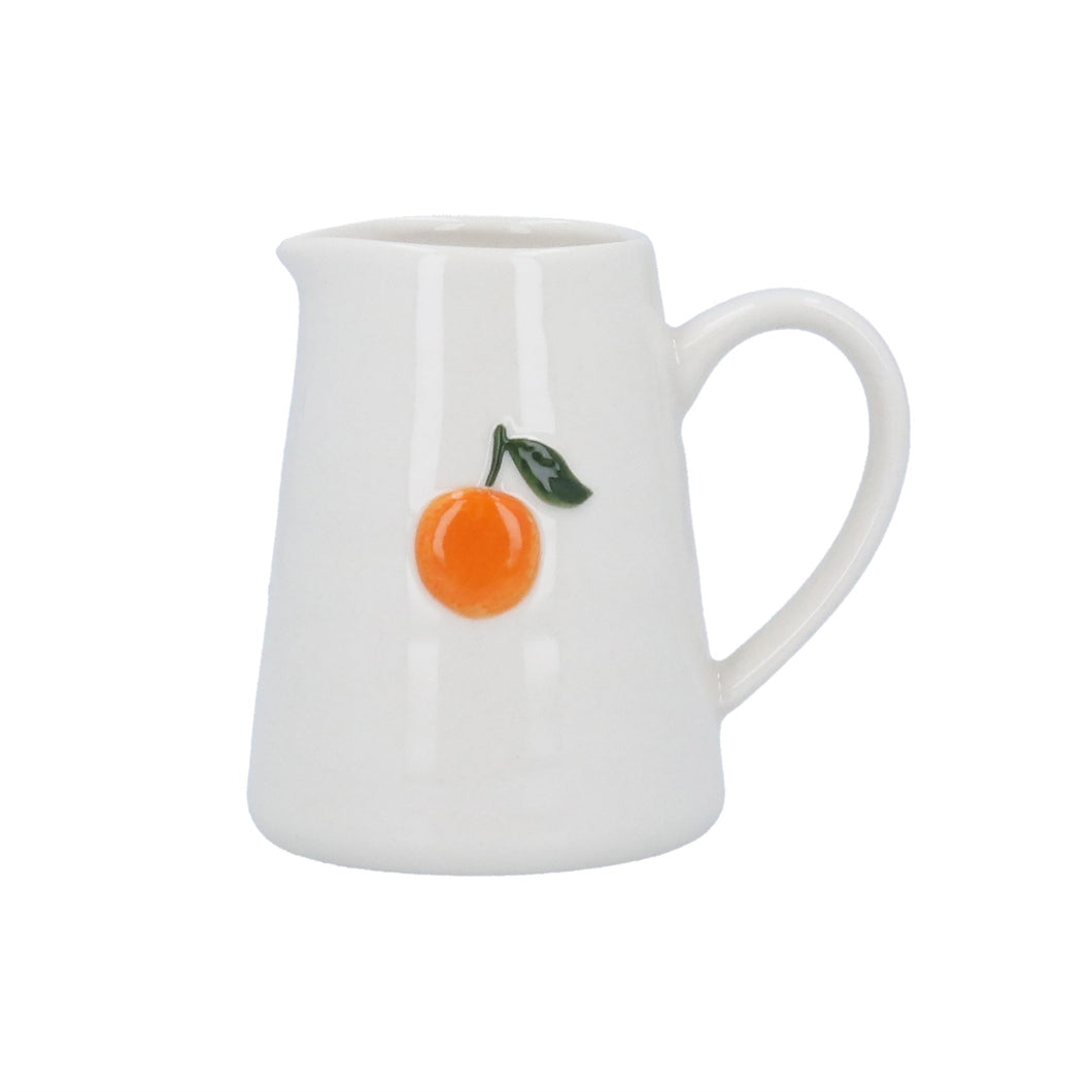 Mini jarra de cerámica con diseño naranja