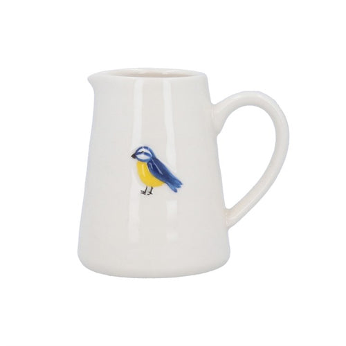 Mini jarra de cerámica con diseño herrerillo