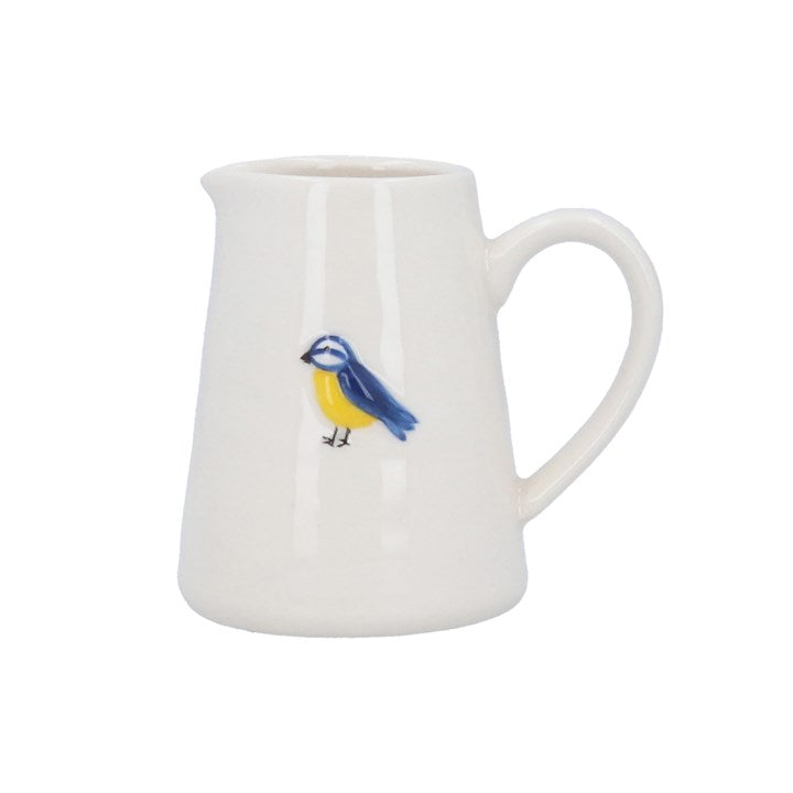 Mini jarra de cerámica con diseño herrerillo