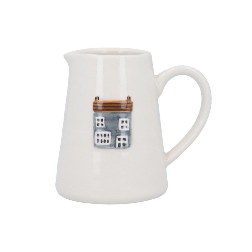 Mini jarra de cerámica con diseño cottage