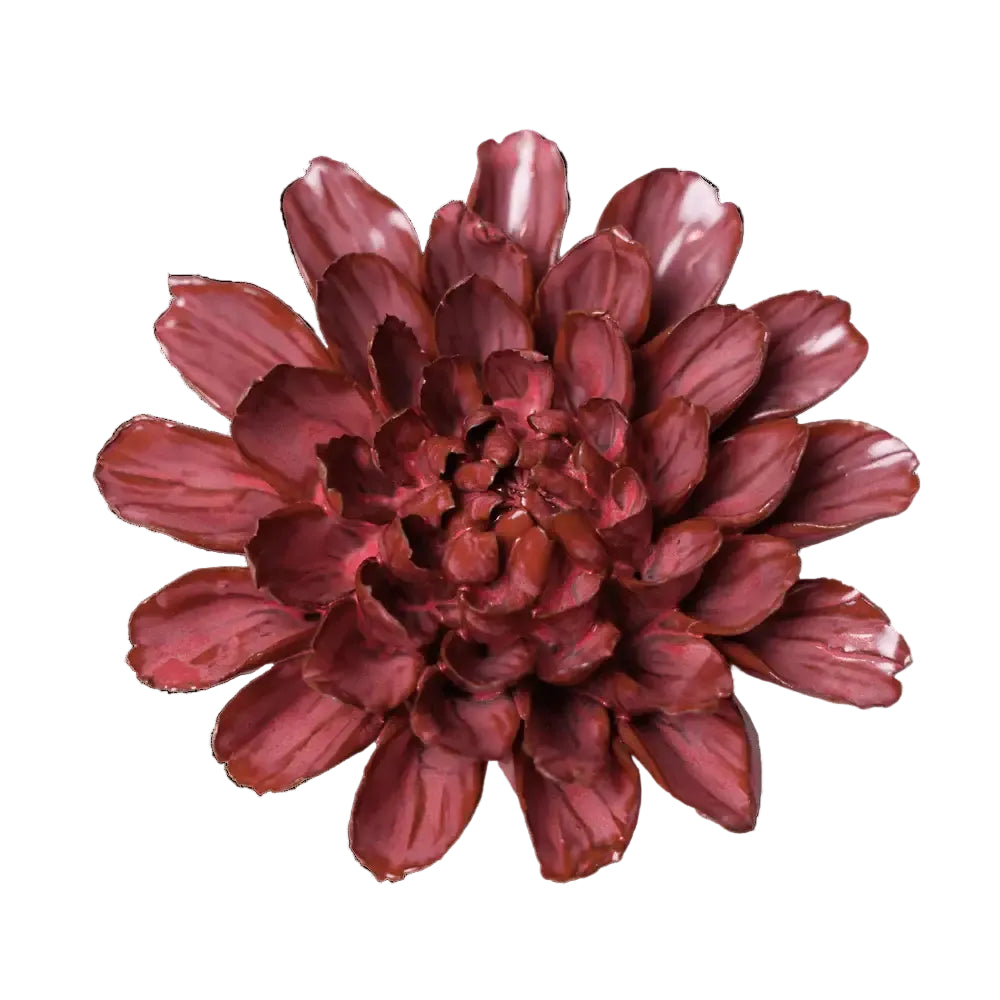 Flor de cerámica  de Pascua rosa