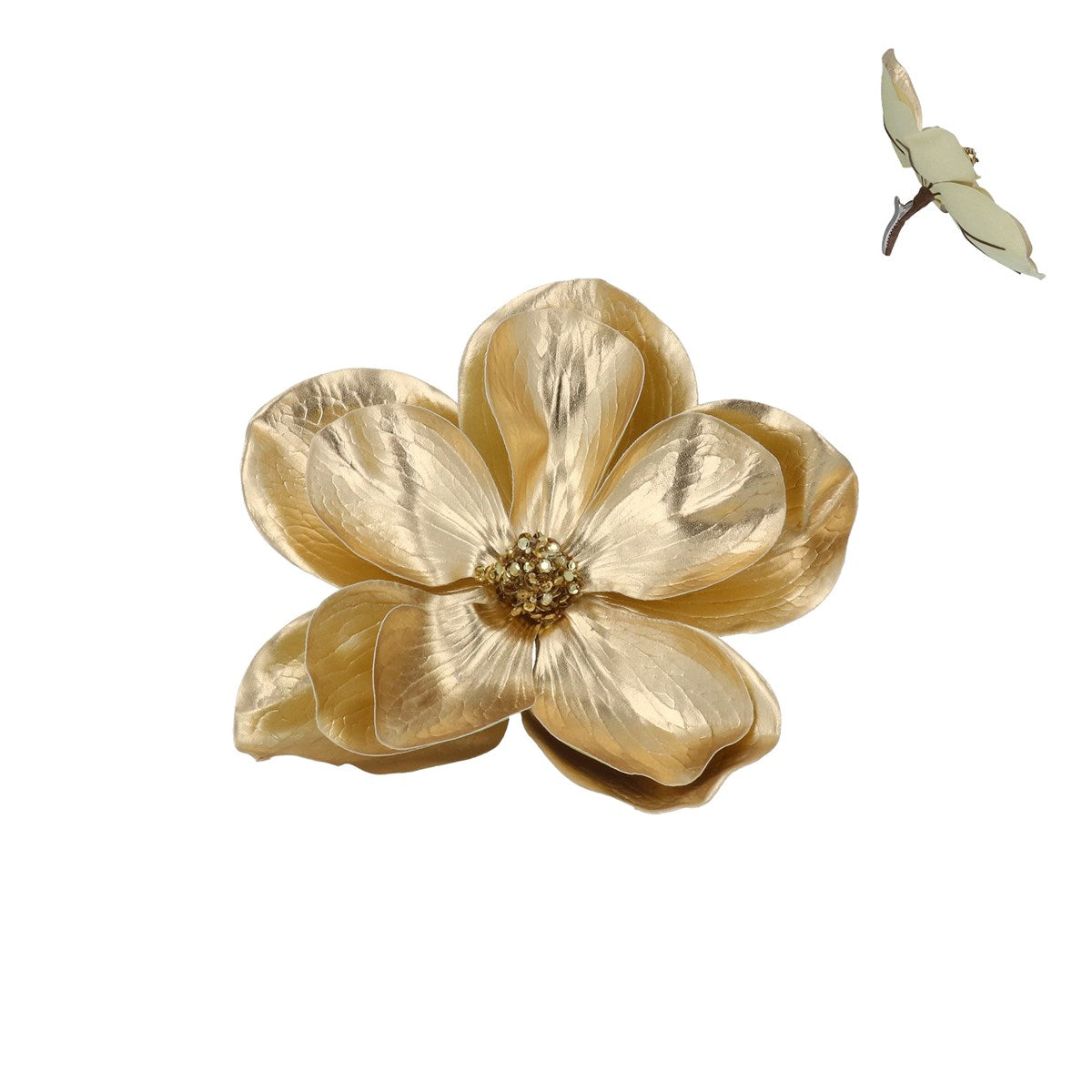 Magnolias metalizadas con Clip