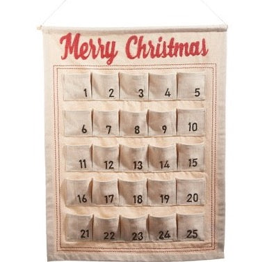 Calendario de adviento de algodón