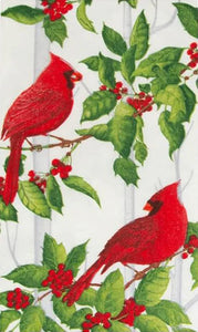 Servilletas de papel alargadas cardenales