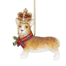 Cargar imagen en el visor de la galería, Adorno para el árbol de Corgi con corona