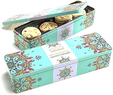 Caja de galletas de mantequilla con caramelo diseño Kensinton