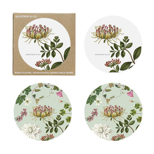 Posavasos diseño botánico Flora Danica