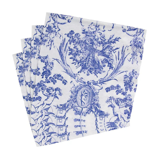 Servilletas cocktail "Romantic Toile Blue"