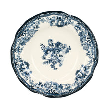 Cargar imagen en el visor de la galería, Plato hondo de porcelana diseño Faustine azul
