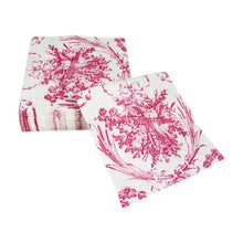Cargar imagen en el visor de la galería, Servilletas cocktail "Romantic Toile Rose "