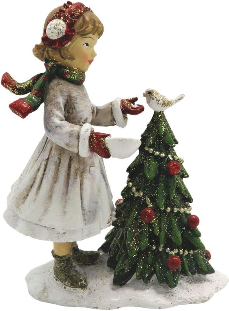 Niña con Árbol de Navidad