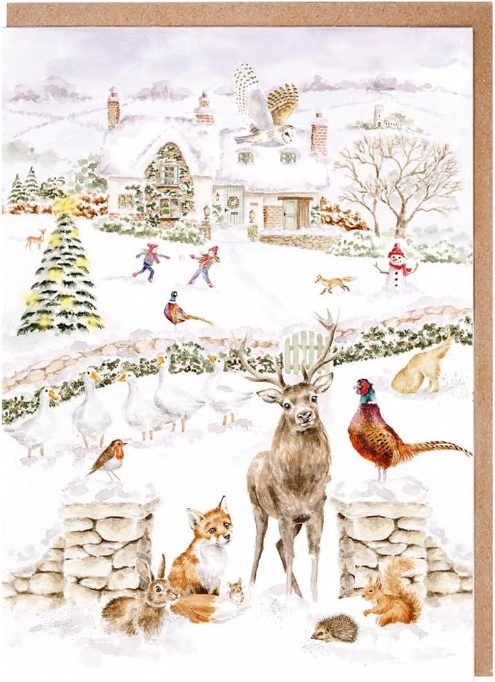 Pack tarjetas de Navidad " Snow place"