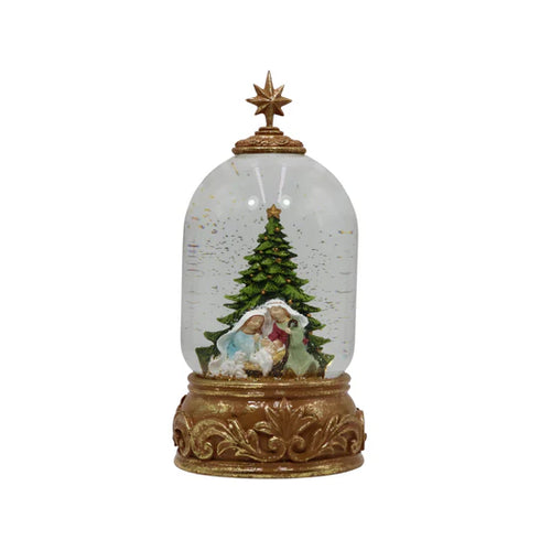 Bola de música de nieve con Nacimiento