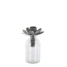 Cargar imagen en el visor de la galería, Portavelas de metal para botellas modelo piña