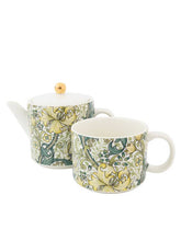 Cargar imagen en el visor de la galería, Juego de tetera y taza para uno William Morris Golden Lily
