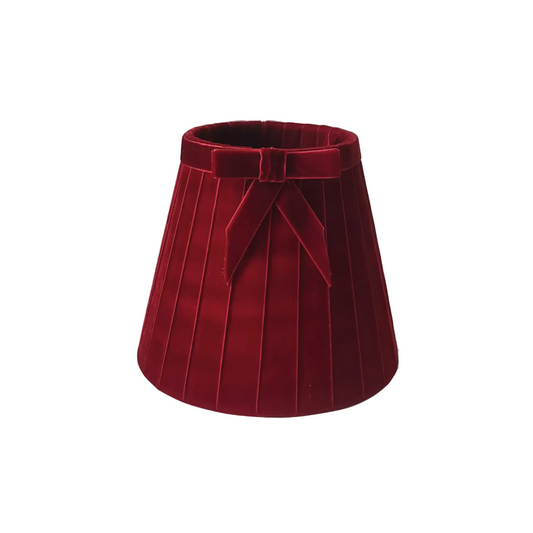 Pantalla de terciopelo mistinguette rojo (18cm)