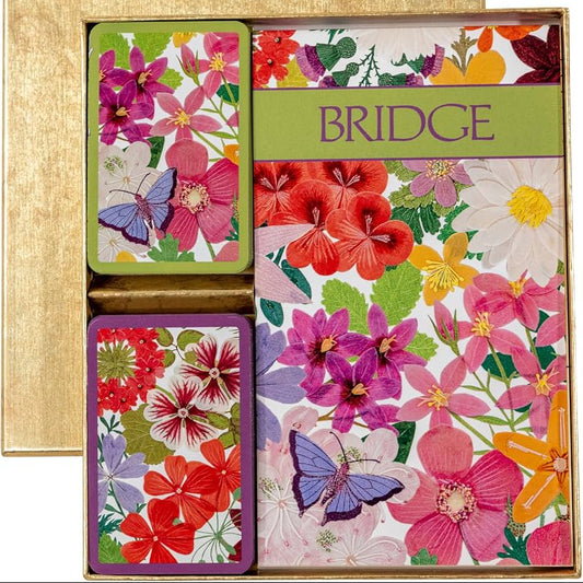 Set de bridge "Halsted flora"
