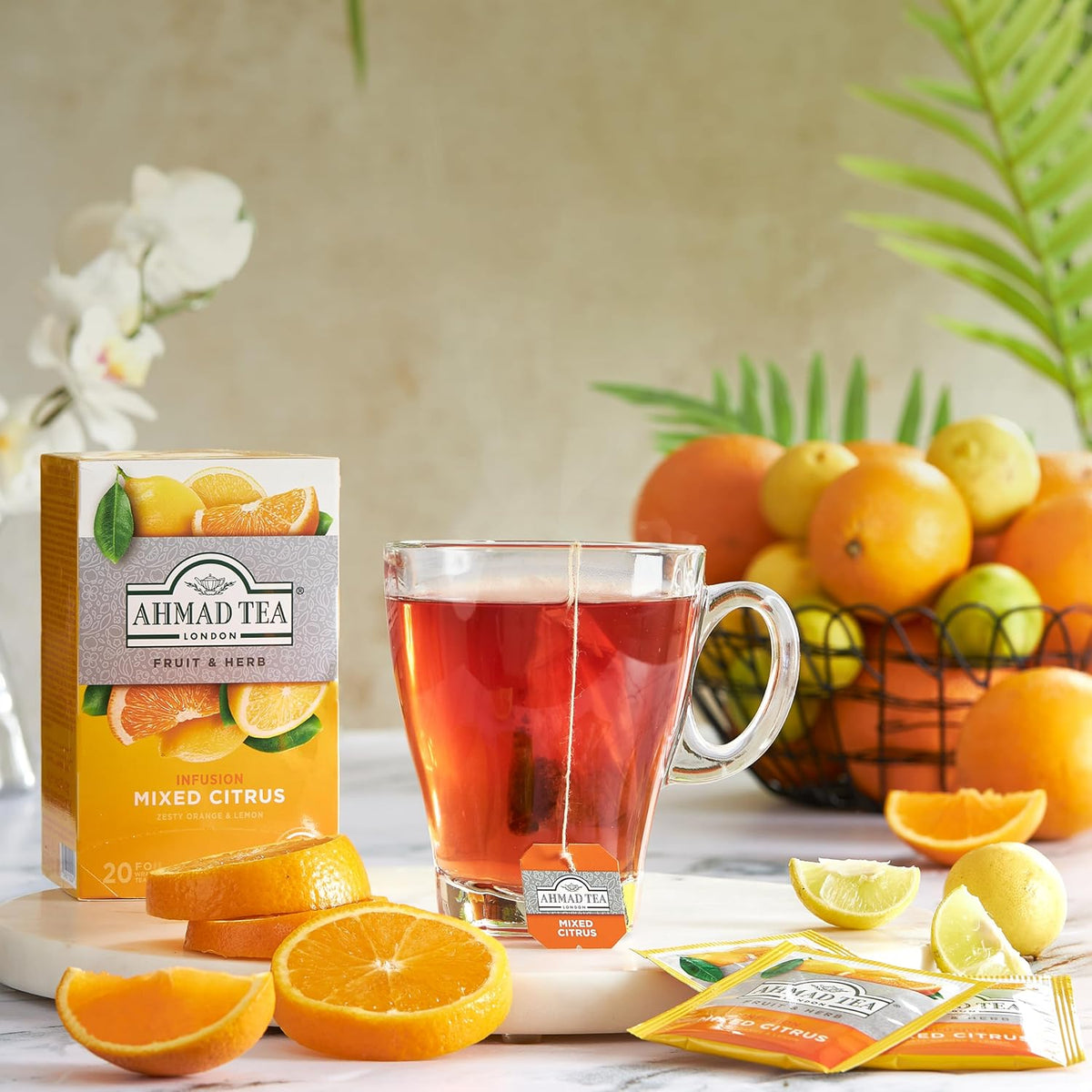 Infusión energizante naranja y limón