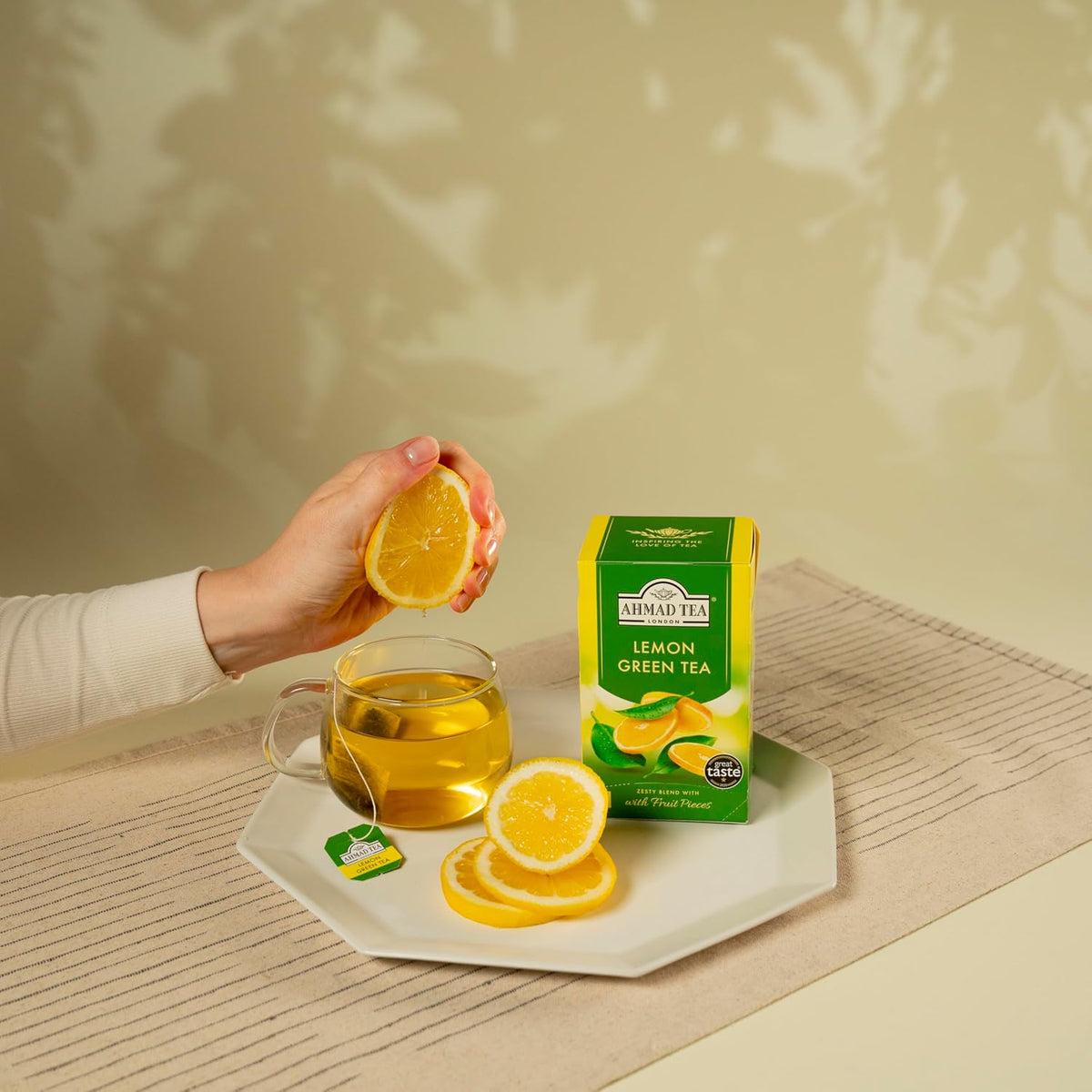 Té verde con limón