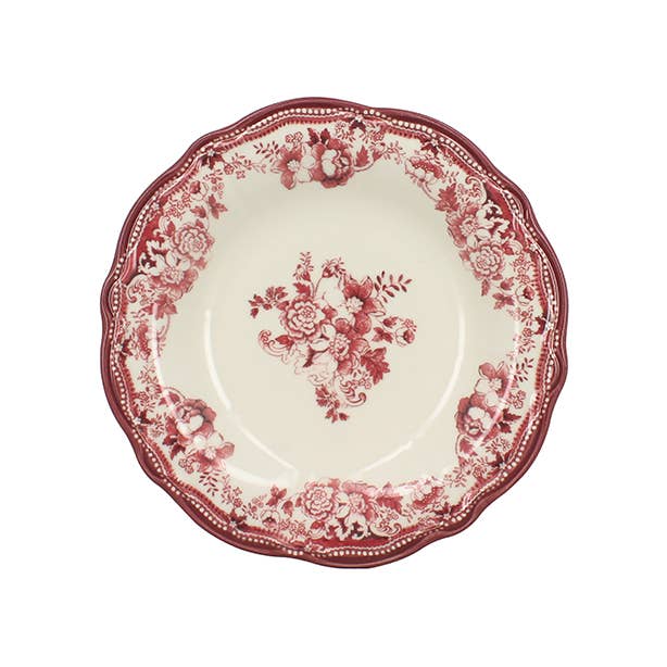 Plato hondo de porcelana diseño Faustine