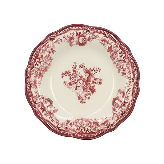 Plato hondo de porcelana diseño Faustine