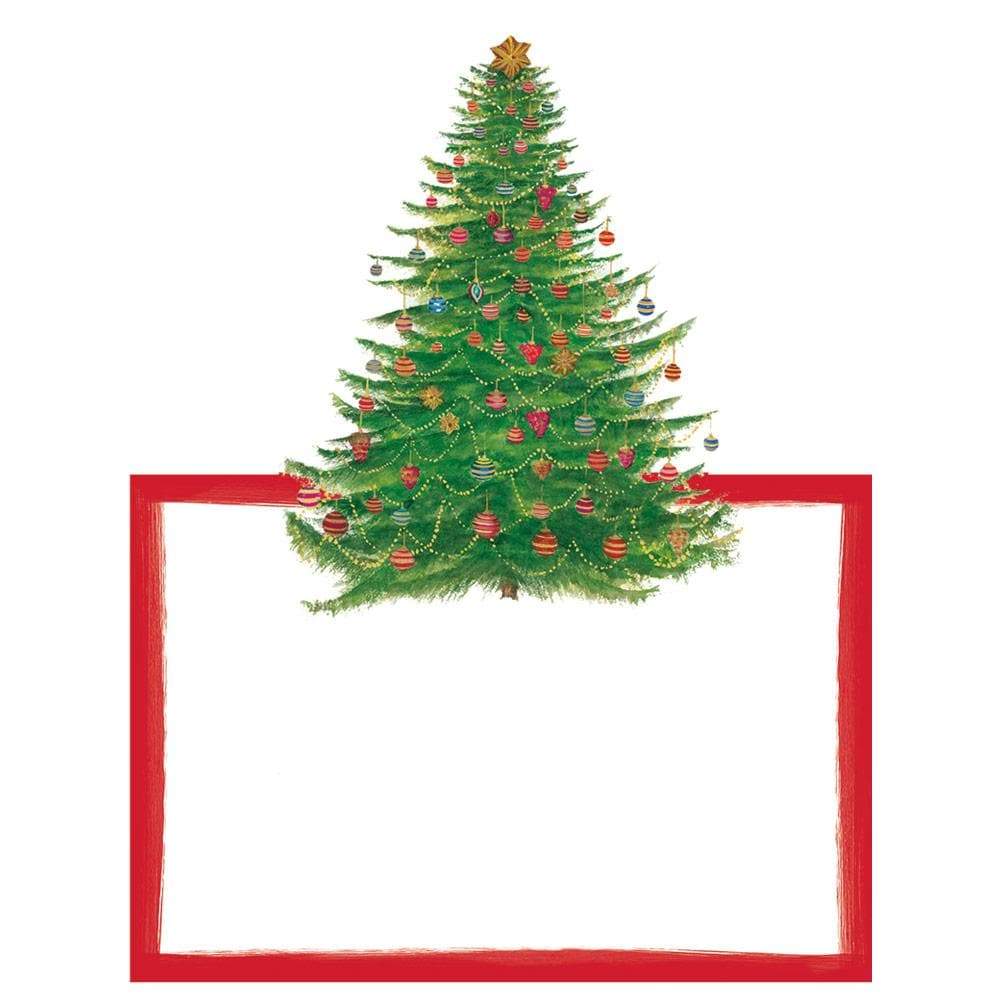 Tarjetas de sitio de mesa diseño Glittering Tree