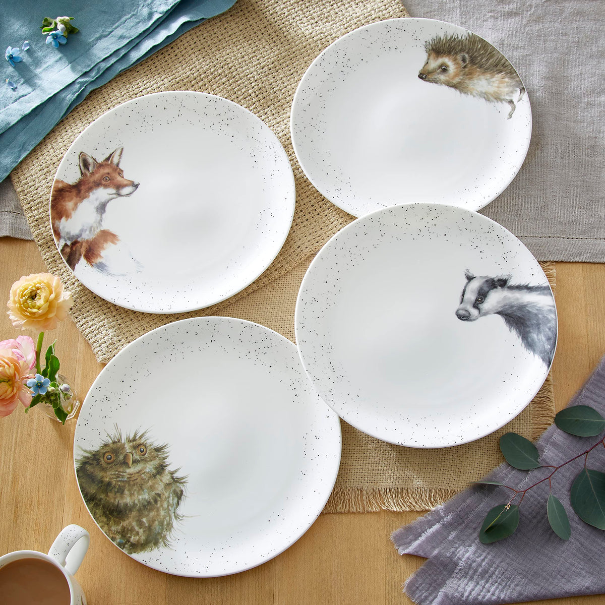Vajilla animales Wrendale Design