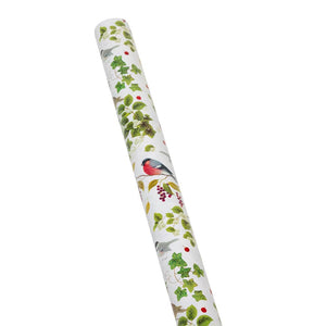 Rollo de papel de regalo blanco Winter Birds