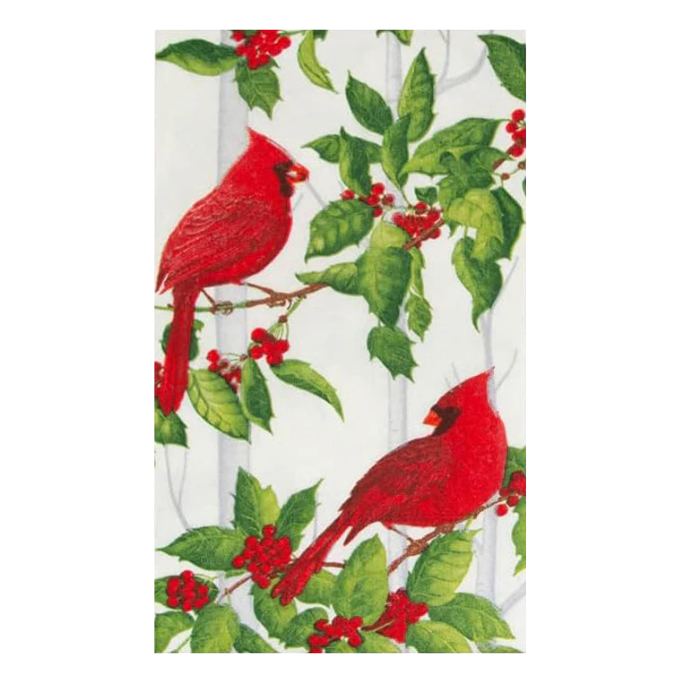Servilletas de papel alargadas cardenales