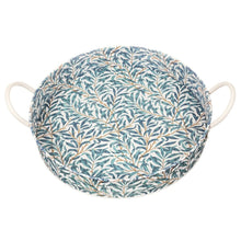 Cargar imagen en el visor de la galería, Bandeja redonda de lata con diseño  "Willow Bough"