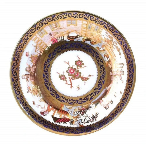 Plato de lata diseño chinoiserie