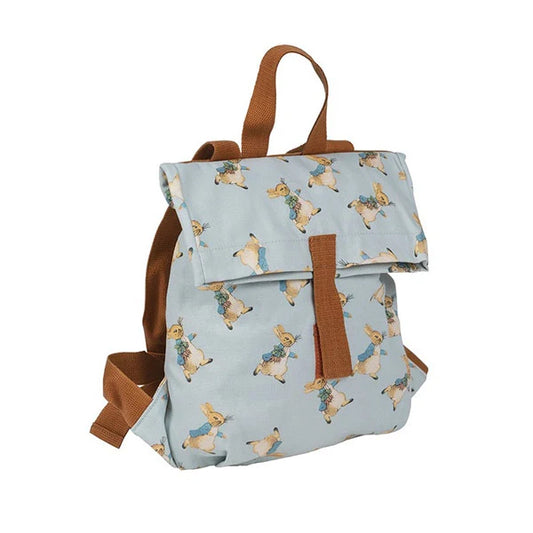 Mochila azul y terracota de Peter Rabbit