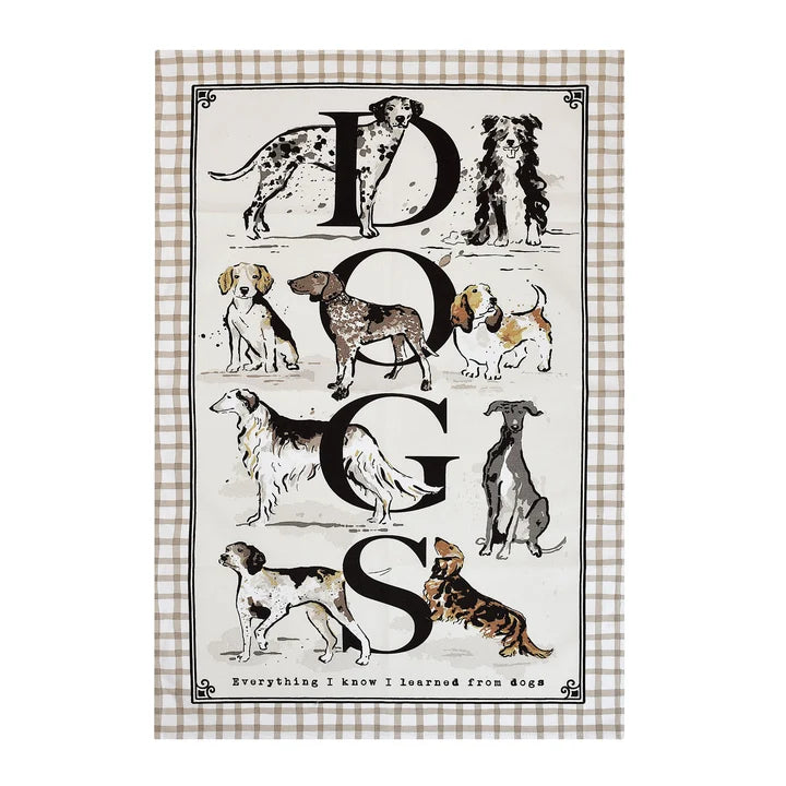 Trapo de cocina diseño "Country Dogs"