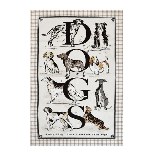 Trapo de cocina diseño "Country Dogs"