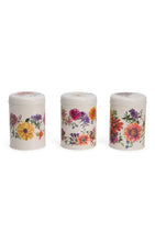 Cargar imagen en el visor de la galería, Set de 3 Botes diseño flores de jardín