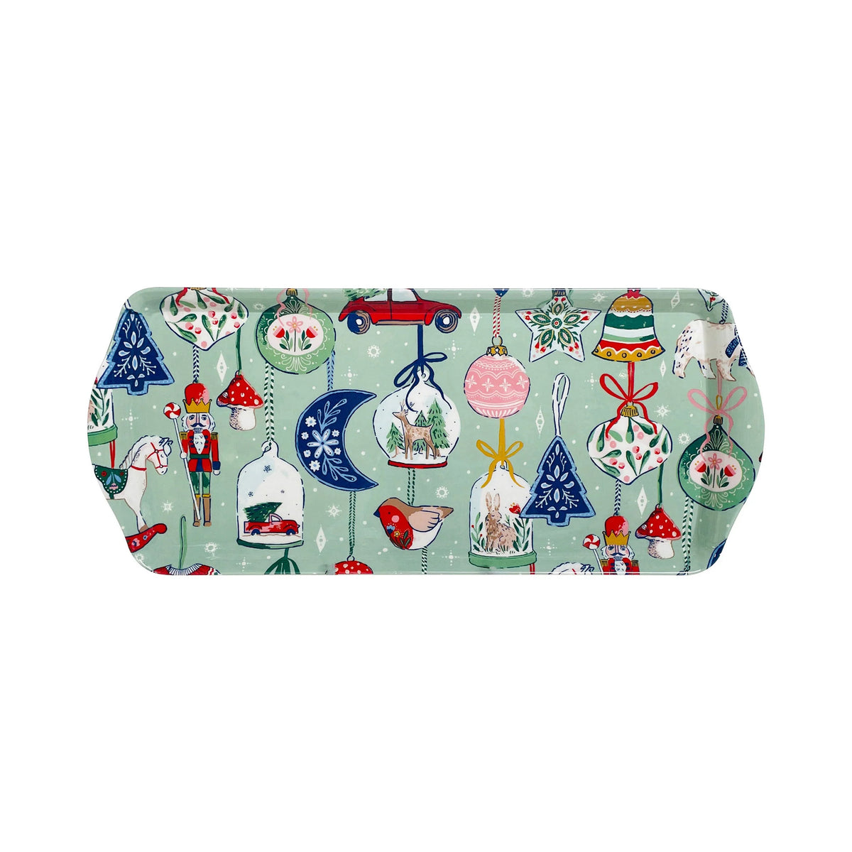 Bandeja rectangular diseño "Christmas ornament"