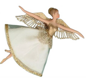 Adornos de ángeles con vestidos en tonos pastel