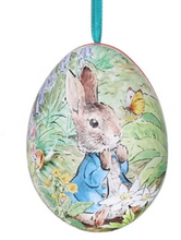Cargar imagen en el visor de la galería, Huevos metálicos para colgar Peter Rabbit