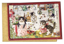 Cargar imagen en el visor de la galería, Mini tarjeta postal y calendario de adviento victoriano